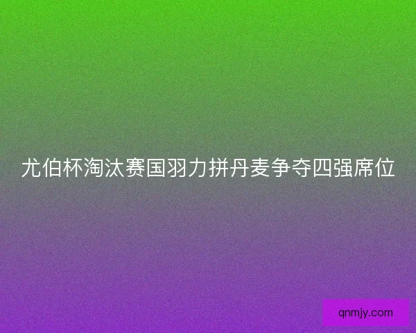 尤伯杯淘汰赛国羽力拼丹麦争夺四强席位